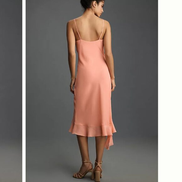 Brand New Mare Mare Sleeveless Draped Asymmetrical Midi Dress - Picture 5 of 16